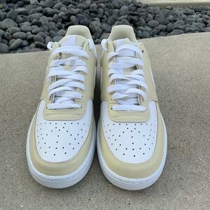 Nike Low-Top Sneakers in White and Cream